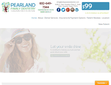 Tablet Screenshot of familypearlanddentist.com